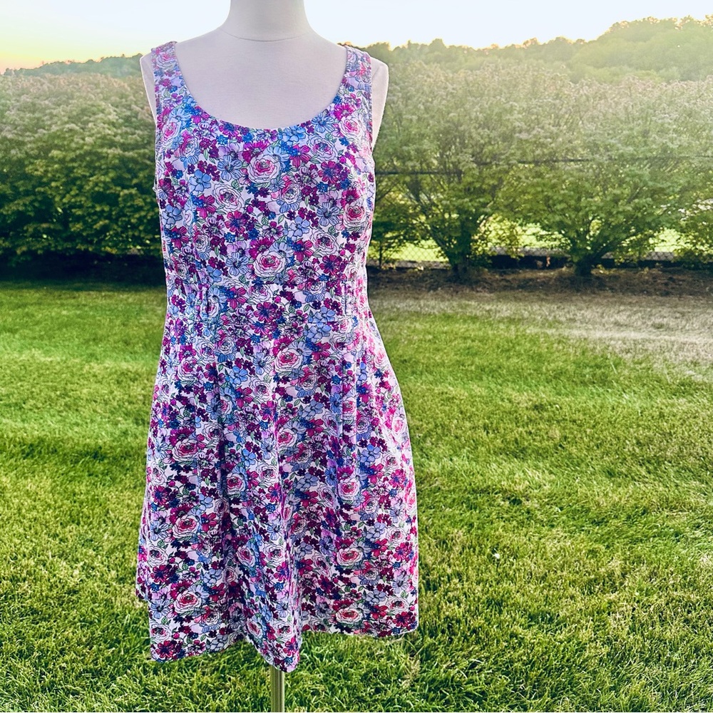 Tommy Hilfiger Women's Size 10 Floral A-Line Sleeveless Spring Sundress - Picture 2 of 15